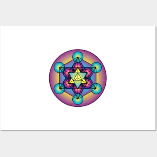 Metatron's Cube Merkaba Posters and Art